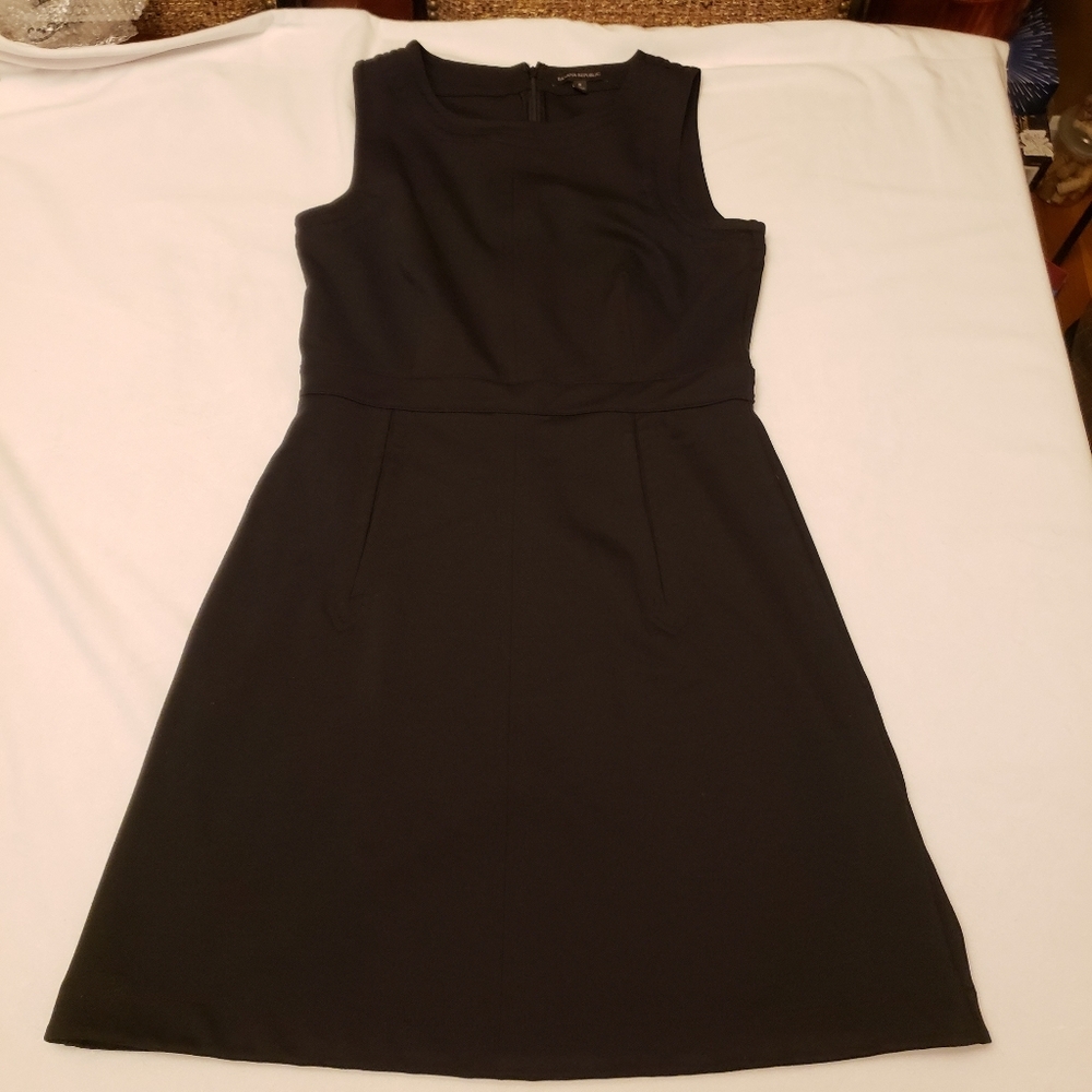 Banana Republic Black Career Sleeveless Dress Size 8 - Picture 7 of 13
